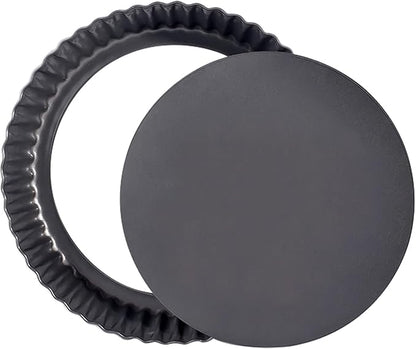 8 Inch Tart Pan Fluted Fruit Pie Pans With Removable Base Nonstick Coating Tarts Molds for Baking Supply For Pizza Tartlet Cake Quiche