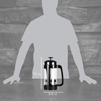 ESPRO - P3 French Press Coffee Maker – Patented Double Microfilter for Sludge and Grit Free Coffee, Black, 32 oz