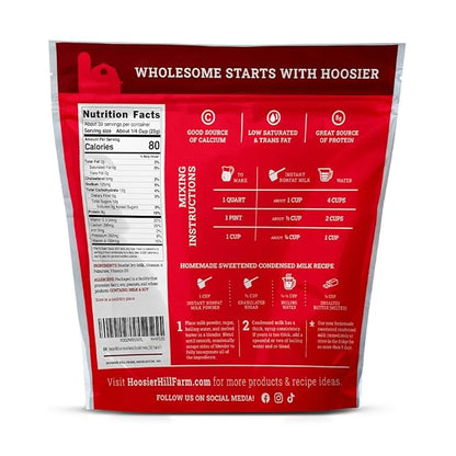 Hoosier Hill Farm Instant Nonfat Dry Milk Powder, 2LB (Pack of 2)
