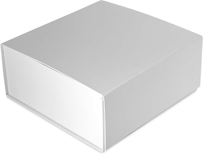 Prime Line Packaging Christmas Gift Boxes, Holiday Gift Boxes with Lids for Presents, Extra Large White Magnetic Gift Box for Gift Wrapping, Weddings, Storage, Bulk, 14x14x6, 15 Pack