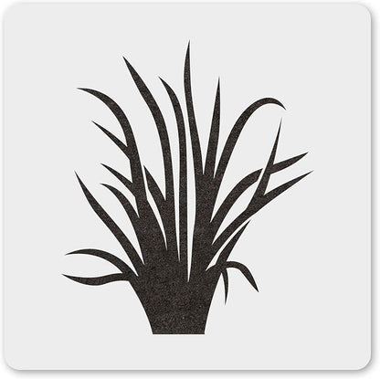 MAGJUCHE Grass Stencil 12 Inches, Reusable Grass Stencil for Painting DIY Crafts Decor