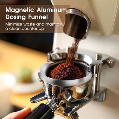 51mm Espresso Accessories Kit, Spring Loaded Calibrated Tamper, WDT Tool and Dosing Funnel Set Fits Espresso Coffee Machines and 51 mm Portafilters