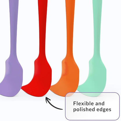 Elihome Classic Silicone Spoonula - Non-Stick Heat Resistant Silicone Scraper Spatula for Mixing, Serving, Scraping, Stirring, and More - 11 Inch, Sprinkles