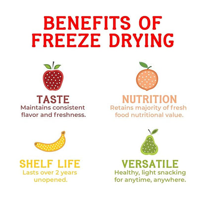Nature’s Turn Freeze-Dried Fruit Snacks, Strawberry Crisps, Pack of 2 (1.2 oz Each)