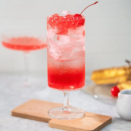 Tea Zone [1 Pound] Cherry Popping Pearls, Bursting Pearls for Teas, Shakes, Smoothies, Dessert Toppings