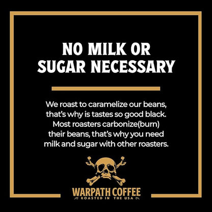 Warpath Coffee Ground Coffee Dark Roast, Mariner's Blend, High Caffeine, Extra Strong Roasted 100% Arabica Coffee Ground Beans, Rich Aroma, Full-Bodied Intense Cup, Created by Navy SEALs, 2lb