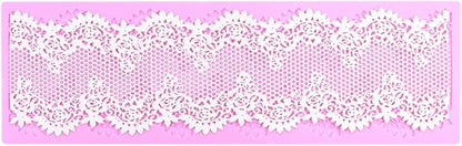 Embossing Lace Fondant Mold, Silicone Molds for Cake Decorating Tool, Multi Circle Flowers Lace Mat Wedding, Cake Lace Molds