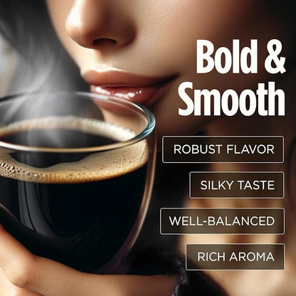 VitaCup Extra Shot Instant Coffee Packets with Espresso Shot, “Red Eye” High Caffeine, Bold Dark Roast w/Vitamin B12, Antioxidants, Premium Instant Coffee in Single Serve Sticks, 72 Ct