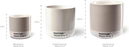 Copenhagen Design Pantone Macchiato Cup - Coffee, Latte, Macchiato Mug - 3.34oz/100ml, Orange 021