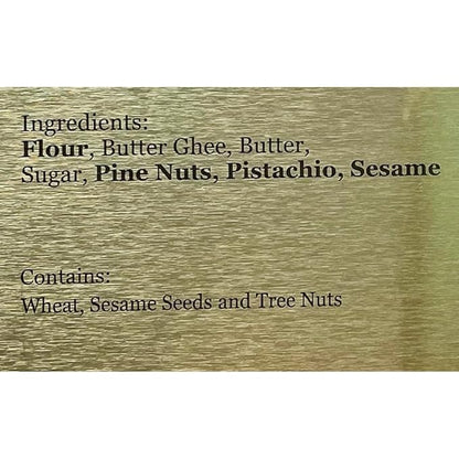 Zalatimo Sweets Since 1860, 100% All Natural Assorted Mamoul Shortbread Cookies, Square Metal Gift Tin, Slightly Sweet Cookies, Pistachio, Walnuts, Dates, No Preservatives, No Additives, 1.7Lbs