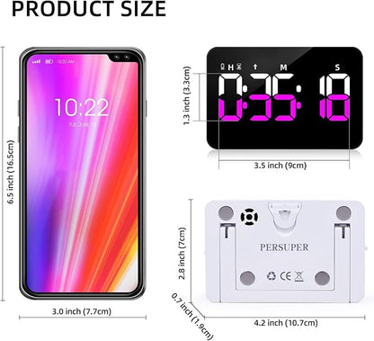 Kitchen Digital Timer, Count Down Up, Rechargeable, Vibration Mode Adjustable Volume and Brightness LED Display, Time Management Cook, Desk, Kids Adults Study Teaching, Kitchen Gadgets
