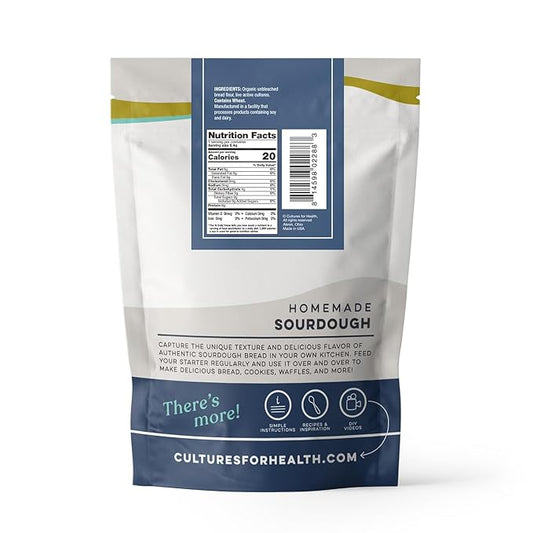 Cultures for Health San Francisco Sourdough Style Starter Culture | Homemade Artisan Bread | Heirloom, non-GMO | Live Culture Bread Mix | Easy to Follow Recipe