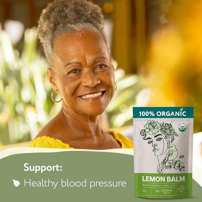 Super Value Pack 5 LB - Organic Lemon Balm Tea - Melissa Officinalis - Improve Sleep, Support Digestion, Lower Stress Levels