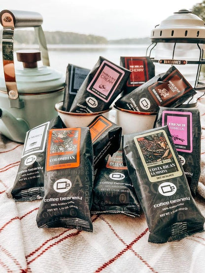 Coffee Beanery Chocolate Marshmallow Flavored Coffee, 1-1.75oz Try Me Size Coffee Sampler, Light-Medium Roast