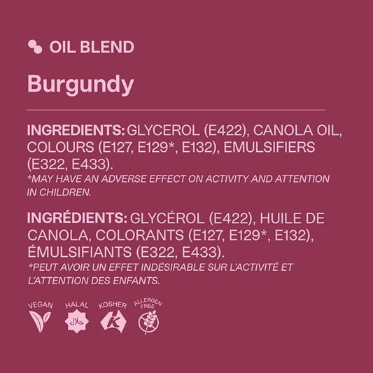 Colour Mill Oil-Based Food Coloring, 20 Milliliters Burgundy