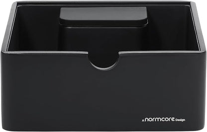 Normcore Compact Espresso Knock Box, Metal Coffee Knock Box, Heavy-Duty Knockbox, Anodized Aluminum, Espresso Accessories for Coffee Grounds, Black