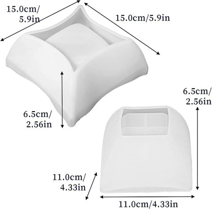 2PCS Irregular Flower Pot Silicone Mold Silicone Planter Mold Epoxy Resin Casting Mold Geometric Square Container Concrete Cement Mould for Storage DIY Art Craft Decoration