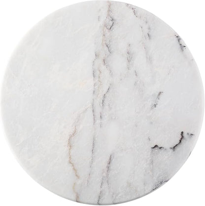 Koville Milas Lilac Marble Cutting Board for Kitchen, 16" Large Marble Cheese Serving Board for Baking, Charcuterie, Pastry, Trivet, Non-Stick Heat Resistant Stone Cutting Boards for Kitchen Counter
