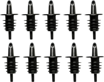 Hawaiian Shaved Ice Syrup Precise Control Bottle Pourers - Professional Pour Spouts for Snow Cone & Drink Flavors (10-Pack)