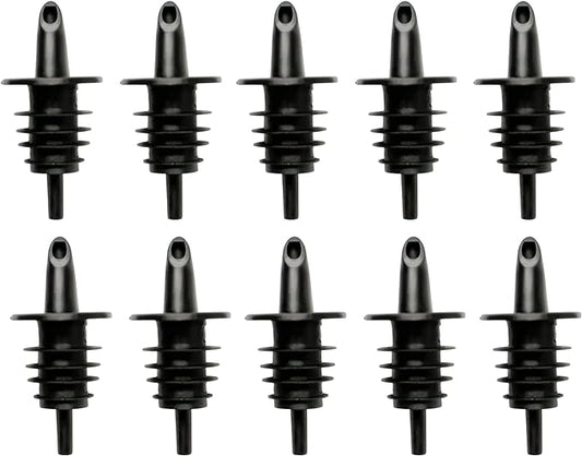 Hawaiian Shaved Ice Syrup Precise Control Bottle Pourers - Professional Pour Spouts for Snow Cone & Drink Flavors (10-Pack)