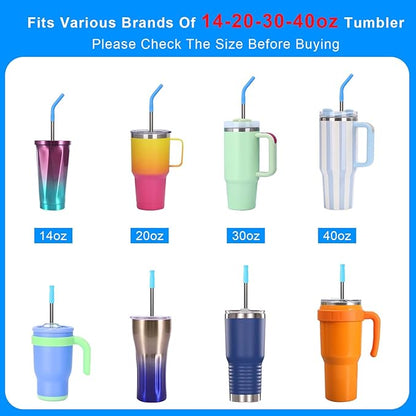 Quality Upgraded 8.5In Medical Grade Pure Titanium Straw Set 1PCS, Corrosion Resistance, No Metal Flavor, BPA Free, Eco-Friendly Metal Straws Reusable, Lightweight,Suitable For Sensitive Bodies