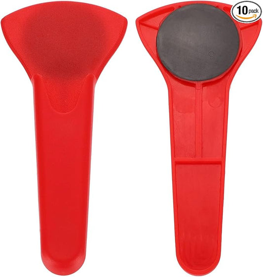 uxcell 2 Pcs Magnetic Scissor Holder, 7.48" x 3.46" Plastic Scissors Cover Durable Waterproof Protector Portable with Round Magnetic Absorber for Kitchen Shears, Red