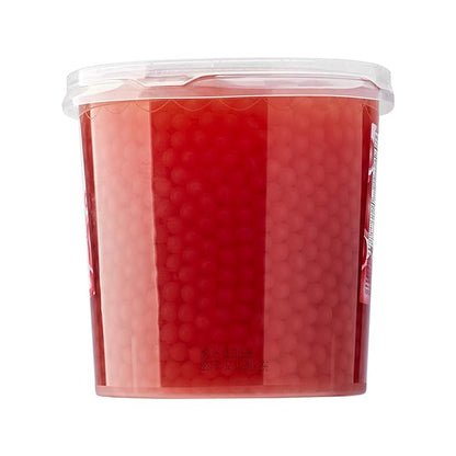 Tea Zone [7 Pounds] Pomegranate Popping Pearls for Boba Tea Beverages, Sweets, Ice Cream Topping | B2062
