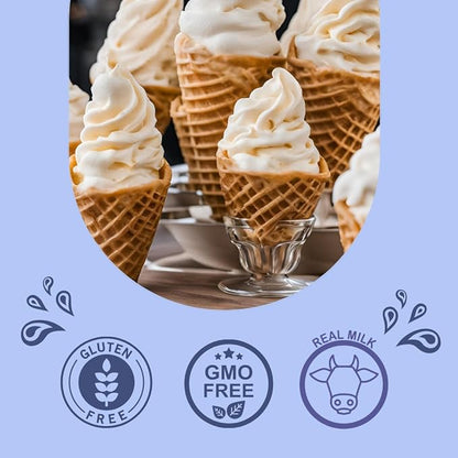 AussieBlends Indulgent Soft Serve Mix Vanilla Powder For Soft Serve, Milkshake | 8-Pack Box (8 x 1.5kg Bags)