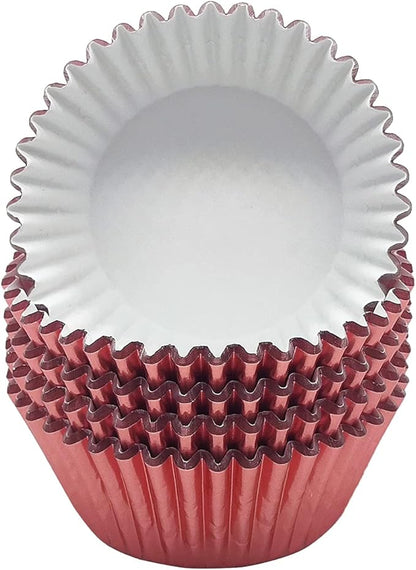 Standard Rose Gold Foil Cupcake Liners Muffin Baking Cups for Party and More, 100-Count