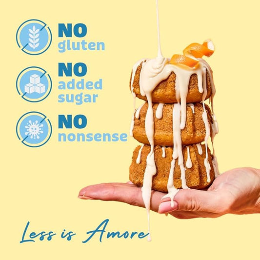 Dilettoso's Organic Gluten-Free Oat Flour Baking Mix | Vanilla | Pancakes, Waffles, Cupcakes, Brownies, and Cookies | 10oz AMORE Mix (2 Boxes)