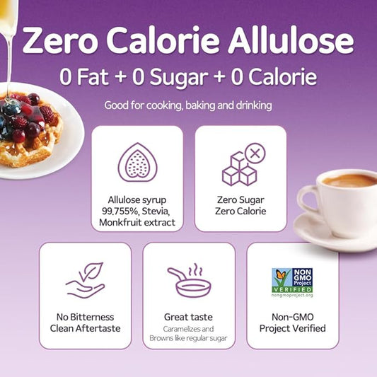 ALTist Allulose Syrup Sweetener – Zero Calorie Liquid Sugar Alternative, Keto, Vegan, Non-GMO, Plant-Based | 1:1 Sugar Replacement, No Net Carbs, Zero Fat, 17.7 fl oz x 2 Bottle - Original