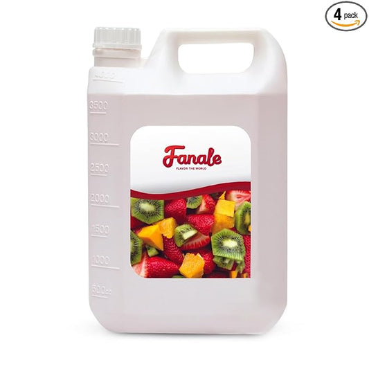 Fanale Premium Flavoring Concentrated Syrup for Bubble Tea 11 lb | Watermelon Flavor Syrup | for Boba Tea, Smoothies, Slushes, Desserts | 11lb | Pack of 4 | SRP130-CS