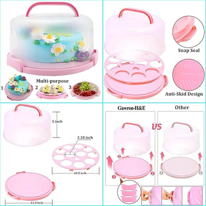 Cake Decorating Kit, 678pcs Cake Decorating Supplies Kit with Cake &Cupcake Carrier,Cake Stand Turntable,Piping Bags and Russian & Rose Icing Piping Tips set,Springform Pans,Cake Baking Supplies Kit