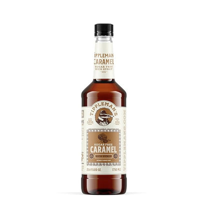 Tippleman's Sugar Free Caramel Coffee Syrup, Zero-Sugar, Great for Drinks, Lattes & Espressos – 750ml Bottle Fits Pump