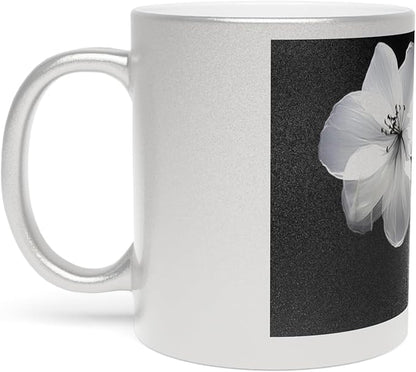 11 OZ Novelty Coffee Mugs - Christmas Gift (Metallic Floral Mug)