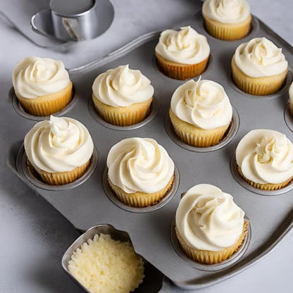 TruEats Cupcake & Cake Mix - French Vanilla: Low Glycemic, Protein & Fiber Rich, Gluten & Grain Free, Diabetic Friendly, Vegan Friendly, Dairy Free, Plant Based, Sweetened with Monk Fruit Sweetener