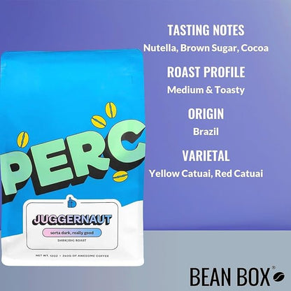 Bean Box Sampler - Roasted by Perc, 2-Pack, Whole Bean Coffee, Gourmet Coffee