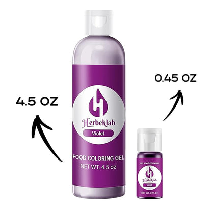 Purple Food Coloring Gel 4.5 oz Professional Grade Purple Food Dye Concentrated Violet Gel Food Coloring for Icing Baking Cake Decorating Cookie Fondant