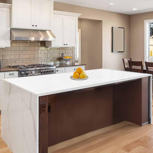 47.2"x23.6"(120cmx60cm) Large Silicone Mat for Kitchen Counter, Non-Slip Heat Resistant Countertop Protector, Waterproof Multipurpose Mat for Kitchen Island, Semitransparent