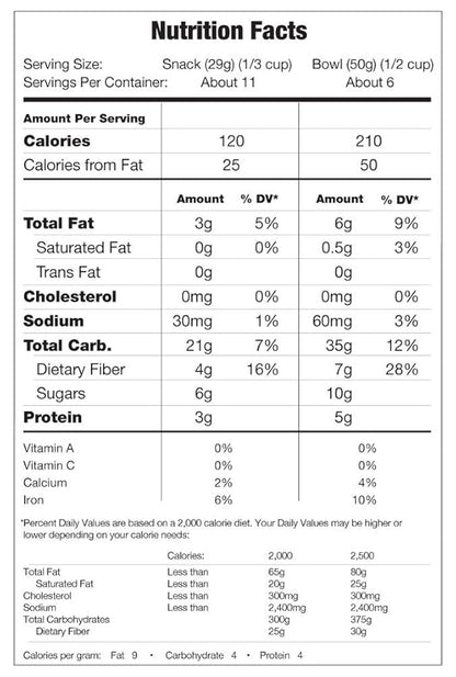 KIND Healthy Grains Clusters, Cinnamon Granola, Healthy Snacks, Gluten Free, 3 Count