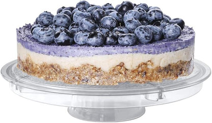 Cake Stand with Dome Cover, 6-in-1 Multi-Purpose Use, Cake Stand with Lid, Serving Platter, Punch Bowl, Desert Platter and More, BPA Free
