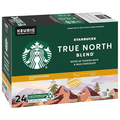 Starbucks True North Coffee, K-Cup Portion Pack for Keurig Brewers (24 Pack)