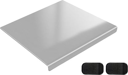 304 Stainless Steel Cutting Board with 2 Pack Non-Slip Mats, Yoposeo Heavy Duty Baking Cutting Chopping Boards for Kitchen, Meat, Fruits, Vegetables, Bread and Baking (15.7" X 11.8"/ 40 X 30cm)
