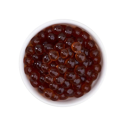 Tea Zone [7 Pounds] Chocolate Popping Pearls for Boba Tea Beverages, Sweets, Ice Cream Topping | B2071