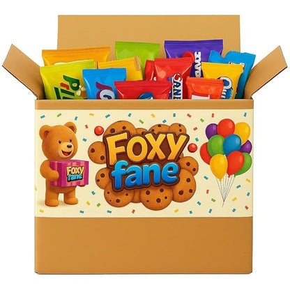 Foxy Fane 30-Count Holiday Gift Box - Variety Pack of 30 Healthy Snacks & Treats