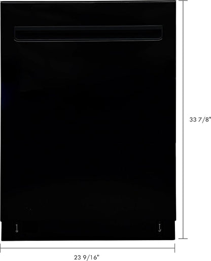 Kenmore 24" Built-in Stainless Steel Tub Dishwasher EasyFlex 3rd, SmartWash, UltraWash, TurboDry, MoreSpace Plus Adjustable Rack, Energy Star Certified, Black