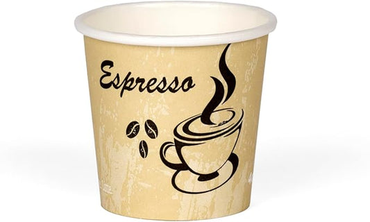 Smygoods Disposable Coffee Cups, To Go Paper Hot Cups, Classic Design (4 OZ, 100 Count) For Hot Beverages, Coffee, Tea, Espresso, Cocoa - Vasos Para Cafe