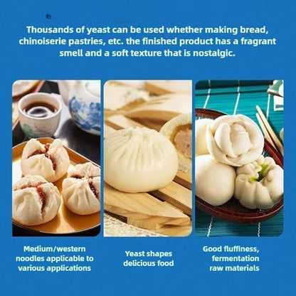 Instant active dry yeast, yeast powder fermentation powder household small package dry yeast, Mantou, steamed stuffed buns, bread and flour, (5g * 5 bags) 0.88oz即发活性干酵母馒头包子面包发面宝