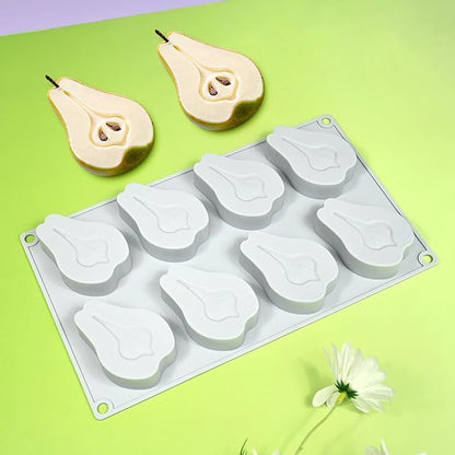 mostsom Pear Shape Silicone Mold 3D Cake Moulds Mousse For Ice Creams Chocolate Pastry Bakeware Dessert Art Pan Cake Mold (H_ Pear)