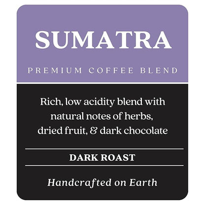 Copper Moon Ground Coffee, Dark Roast, Sumatra Blend, 12 Oz (Pack Of 3)